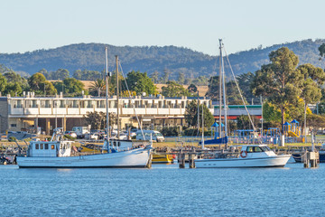 Boats at St Helens, Tasmania
