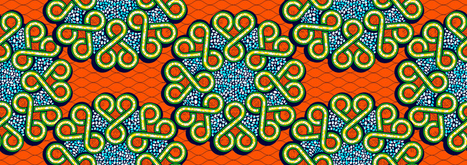 textile fashion, african print fabric, abstract seamless pattern, vector illustration file.