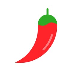 Chili vector, Barbecue related flat style icon