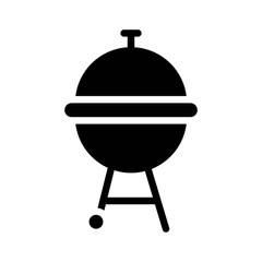 Barbecue grill vector, Barbecue related solid style icon