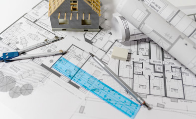 Bauplanung, Bauzeichnungen Entw&uuml;rfe f&uuml;r den Hausbau