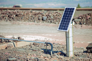 solar-powered early warning system