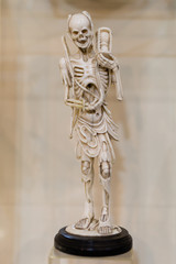 Human Skeleton Small Statuette made of Ceramic