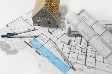 Bauplanung, Bauzeichnungen Entwürfe für den Hausbau
