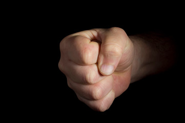 Obraz premium Hand clenched into a fist