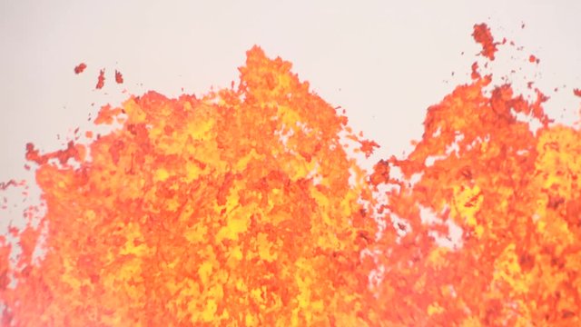 Kilauea Volcano Eruption 2018 - Lava Blasts Into Air Extreme Close Up