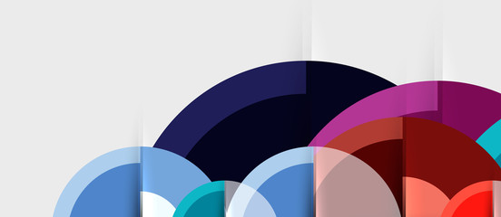 Obraz premium Geometric design abstract background - circles