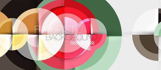 Geometric design abstract background - circles
