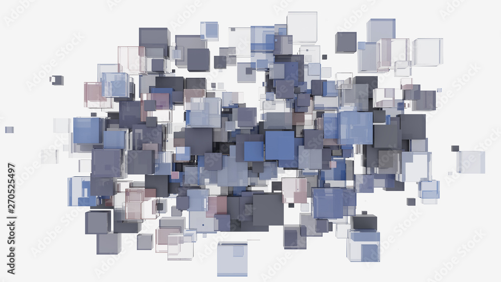 Aufkleber abstract background with cubes