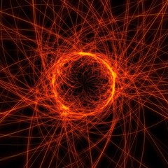 抽象的な光の輪