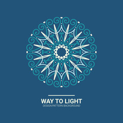 Illustration rich background. Abstract background. Rounded line geometric shapes