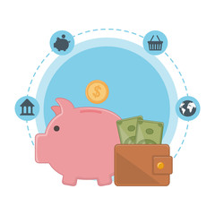 Isolated money design vector illustration