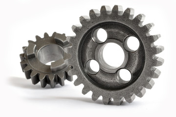 Two metal gears