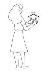 Woman shopping design vector illustration