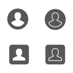 Account vector icon for graphic and web design.