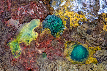 Rock pool paradise aerial views of landscape © Leah-Anne Thompson