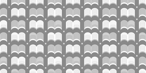Open book background. Seamless pattern. Vector. 開いた本のパターン