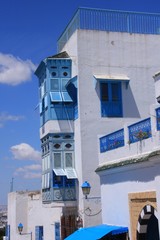 Fototapeta na wymiar une maison de Sidi Bou Saïd