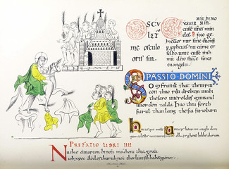Christian book. Old image