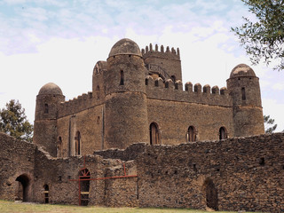 The Imperial Palace Complex Fasil Ghebbi, called "Camelot of Africa", was listed in the UNESCO World Heritage List in 1979, Ethiopia