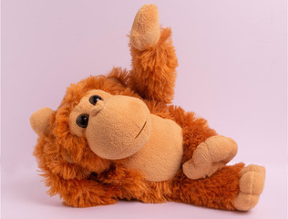 Funny ginger plush monkey