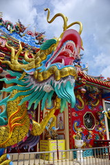 Shrine Statues Dragons Other Respectable Statues Chinese Art Thailand	