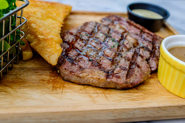 grilled beef steak