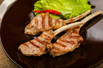 Grilled lamb