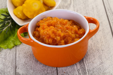 Zucchini squash caviar