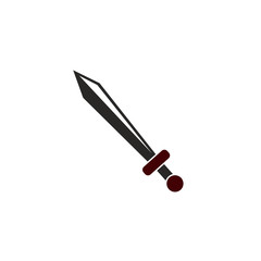 flat icon of a sword. vector illustration
