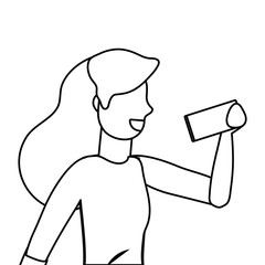 Isolated woman design vector illustration
