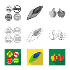 Vector illustration of test and synthetic icon. Collection of test and laboratory vector icon for stock.
