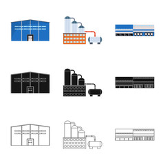 Obraz premium Vector design of production and structure symbol. Collection of production and technology stock vector illustration.