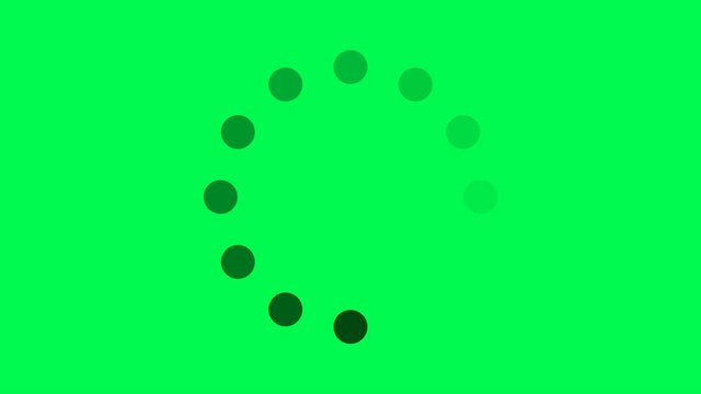 Progress loading bar UI indicator. Loading Circle. Download progress, preloader animation web design template, interface upload. Animation of UI element in 4K. Chroma key green screen.