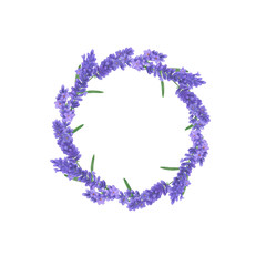 Lavender Watercolor bouquet of Provence flowers illustration set of summer botanical decorations design wedding invitation greeting cards