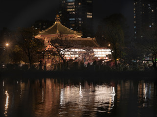 Japanese pagoda in Ueno park