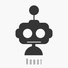 Robot icon. Robot cute icon. New trendy robot graphic symbol for app, logo, icon, web, UI.