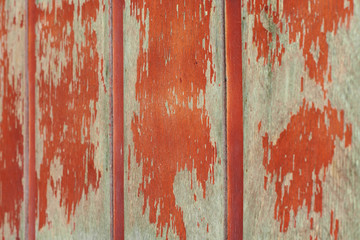 old wooden door of red color for texture or background