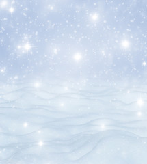 Winter background with snowdrifts