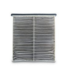 dirty air filter for car, automotive spare part in plastic case
