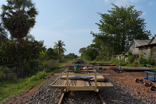 Bamboo Train, Battambang, Cambodia
