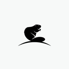 Beaver symbol - vector illustration - Vector