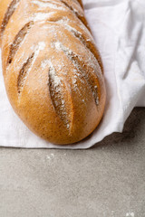One loaf of bread close-up