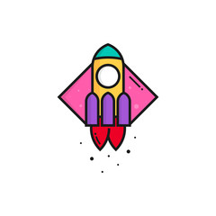 Rocket logo template