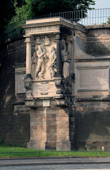 Moritz Monument, Jungfernbastei, Dresden, Saxony, Germany, Europe