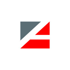 Initial A letter logo design vector template