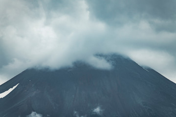 View of the Kuril volcano. And Kuril lake,Kamchatka Peninsula,Russia