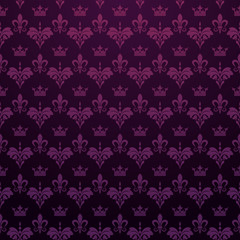 background, pattern, dark purple wallpaper in vintage style for your design - vector image