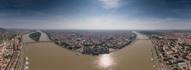 The Hungarian Parliament with the river Danube