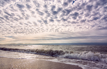 sky, sea, dawn, beauty, sun